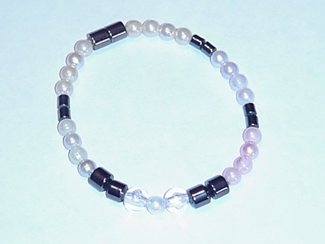 HEM2 - Magnetic Hematite - Bracelet or Anklet - 7 1/2 In