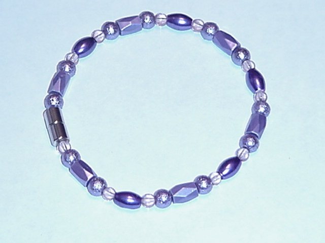 HEM9 - Magnetic Hematite - Bracelet or Anklet - 8 1/4 In