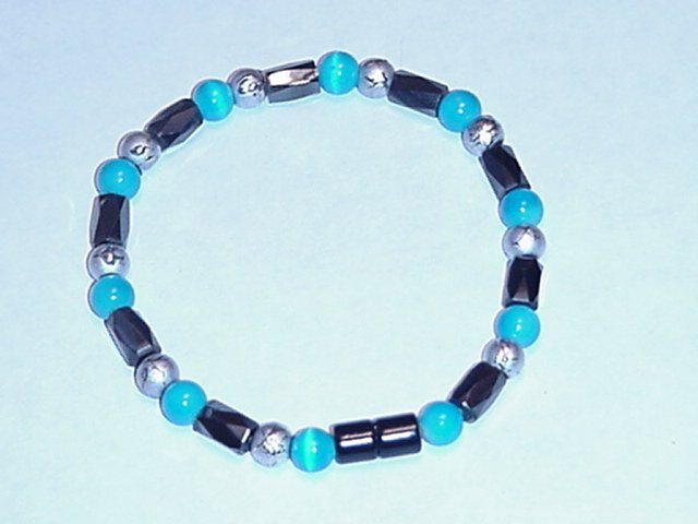 HEM10 - Magnetic Hematite - Bracelet or Anklet - 7 3/4 In