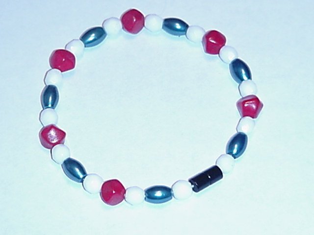 HEM11 - Magnetic Hematite - Bracelet or Anklet - 7 3/4 In