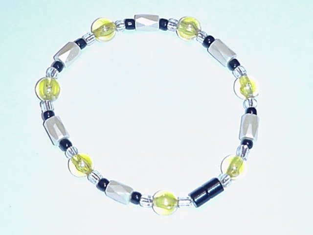 HEM13 - Magnetic Hematite - Bracelet or Anklet - 7 3/4 In
