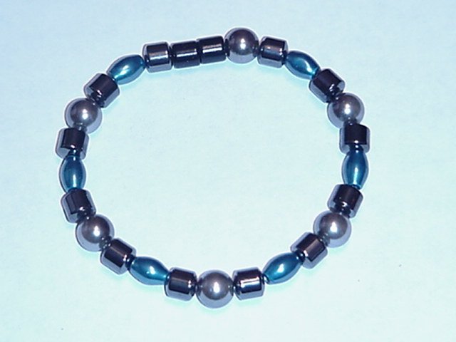 HEM14 - Magnetic Hematite - Bracelet or Anklet - 7 1/2 In