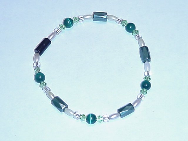 HEM16 - Magnetic Hematite - Bracelet or Anklet - 7 3/4 In