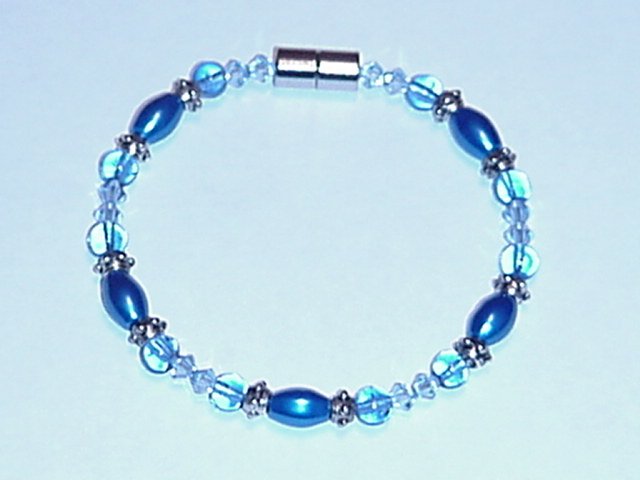 HEM26 - Magnetic Hematite - Bracelet or Anklet - 7 in.