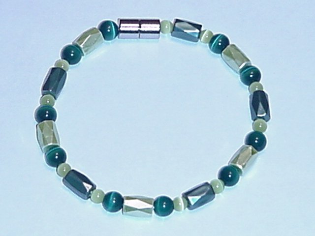 HEM27 - Magnetic Hematite - Bracelet or Anklet - 7 1/2 in.