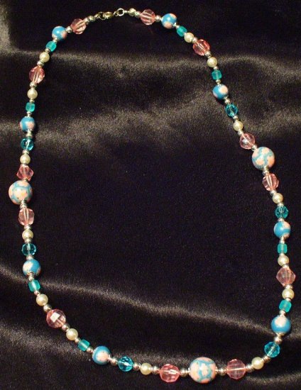Necklace # 3- Polymer Clay Beads handmade by Treasure Vallie