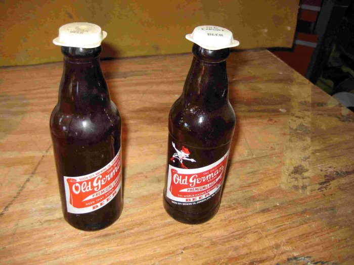 Miniature Old German Beer Bottles