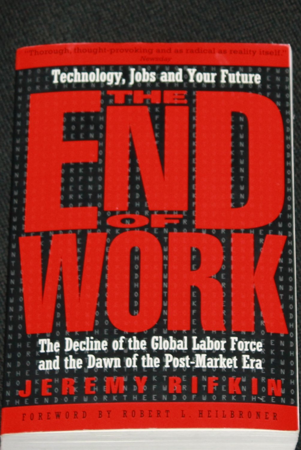 jeremy rifkins the end of work Jeremy rifkin's third industrial revolution revolution is drawing to a close and why and how we should work to shape the next one he spoke to us from washington, dc to discuss the. jeremy rifkins the end of work Jeremy rifkin's third industrial revolution revolution is drawing to a close and why and how we should work to shape the next one he spoke to us from washington, dc to discuss the.