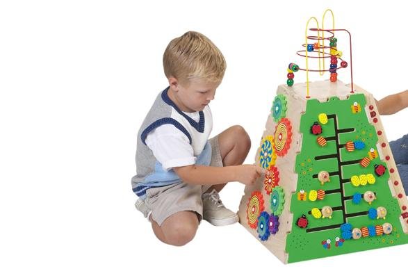 Pyramid of Play Five fun toys combined into one! Caterpillar Pathfinder, Marble Run, Ladybug