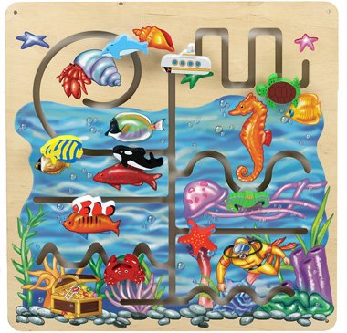 Anatex Sea Life Pathfinder Panel SA6005 decorative and fun 9 hand-painted wooden