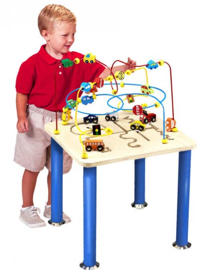 Traffic Jam Rollercoaster Table police car, fire engine, mail truck, bus ambulance travel