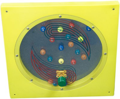 Busy Cube - Flipper Wall Panel - no loose pieces to get lost!