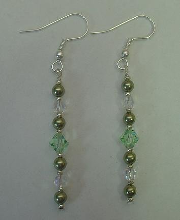 SWAROVSKI PEARL~LIGHT GREEN 2