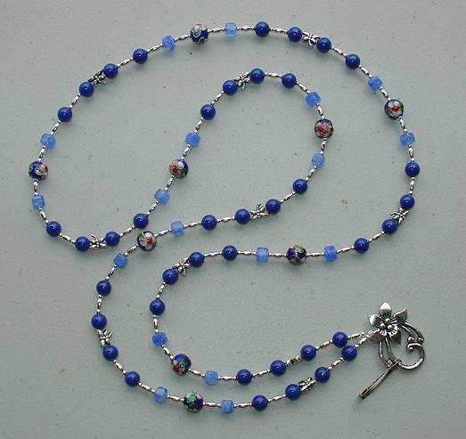 MOUNTAIN JADE~CLOISONNE~BEADED LANYARD~ID BADGE HOLDER~LANYARDS