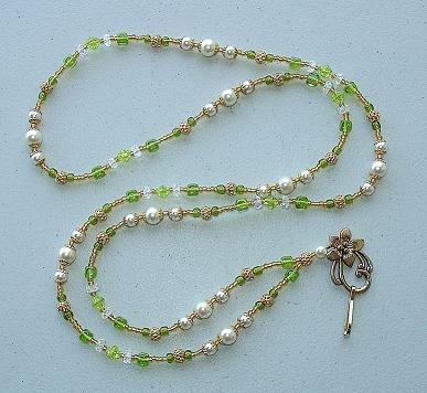 EXQUISITE FAUX PEARL~BEADED LANYARD~ID BADGE HOLDER~LANYARDS