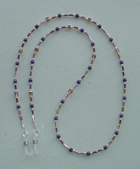 SWAROVSKI~LT. AMETHYST AB~EYEGLASS HOLDER