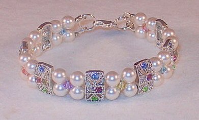 SWAROVSKI PEARL & PASTELS BRACELET