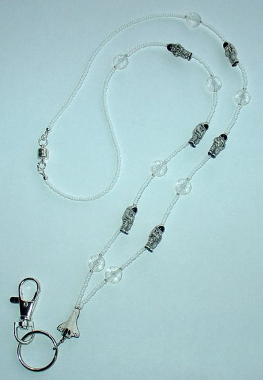 SPACE SHUTTLE & ASTRONAUTS~BEADED LANYARD~ID BADGE HOLDER~LANYARD~BREAK~AWAY