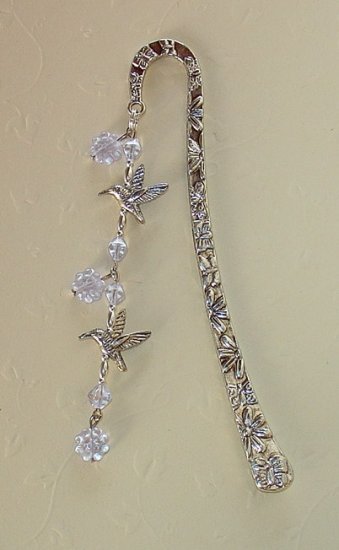 HUMMING BIRD~TIBET SILVER BOOK MARKER