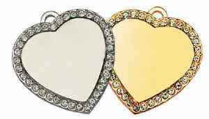 Nickle Plated CZ stone heart