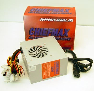 ChiefMax Dual Fan 650 Watt ATX Switching Power Supply w/ SATA Connector
