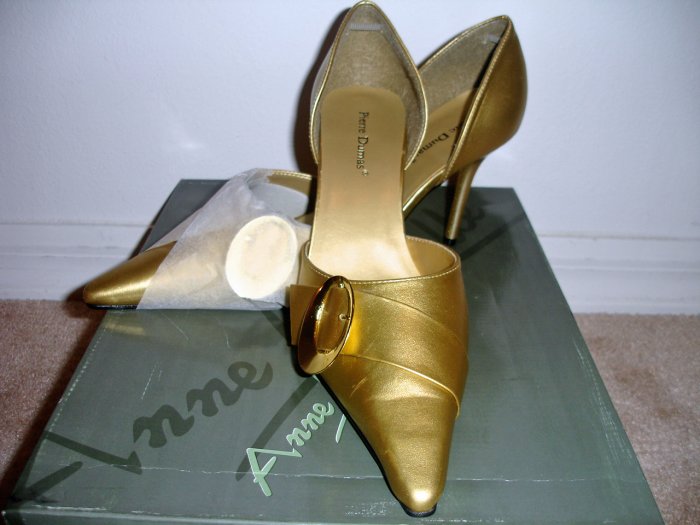 Gold Buckle Stiletto Shoe (11)