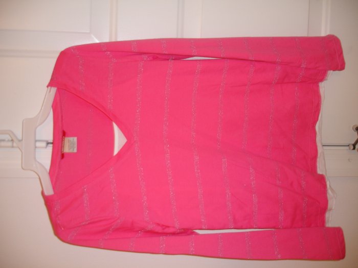 Union Bay Hot Pink and Silver Stripes XL
