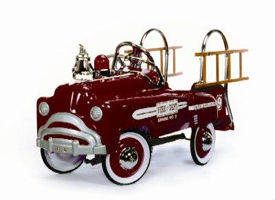 Sad Face Fire Truck - White Graphics