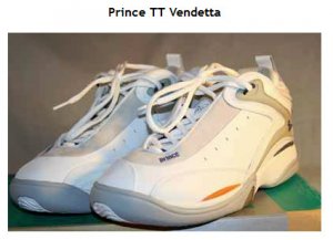 " Triple Threat Vendetta Women's tennis shoe by Prince, size 8"