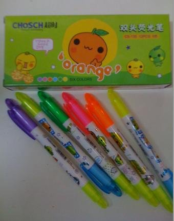 2-COLOR KOREA-DESIGNED HIGHLIGHTER X 1 (SAMPLE)