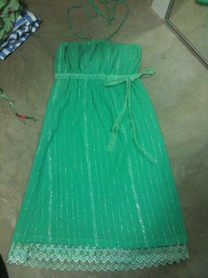 Green Tube/Halter Dress