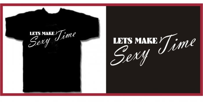 LETS MAKE SEXY TIME borgat T-Shirt college small