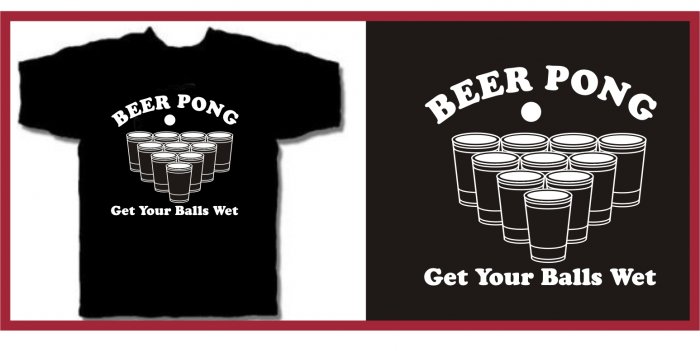 BEER PONG T-Shirt drinking game college small