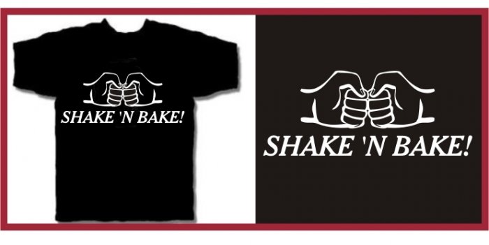 SHAKE 'N BAKE ferrell Taladega T-SHIRT black Small