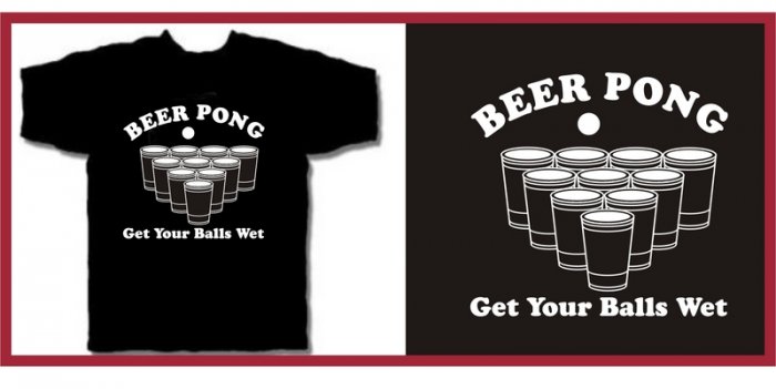 BEER PONG get your balls wet drunk T-Shirt X-Large