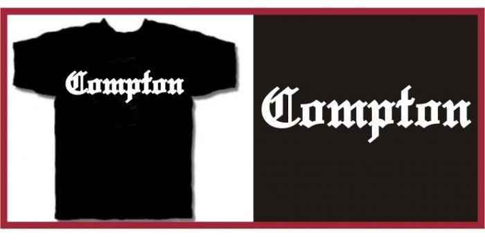 COMPTON EAZY E HIP HOP NWA T-SHIRT BLACK XL