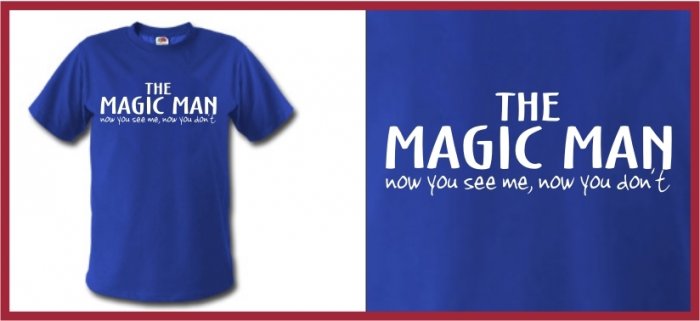 THE MAGIC MAN ferrell Taladega T-SHIRT blue XXL