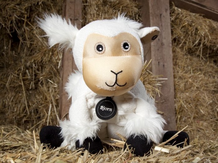 Sjorn the Sheep Pillow and Throw Blanket by LoveSac New Nooder Spade