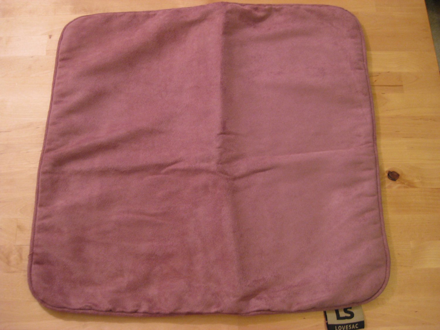 LoveSac Throw Pillow Cover - Mauve Suede
