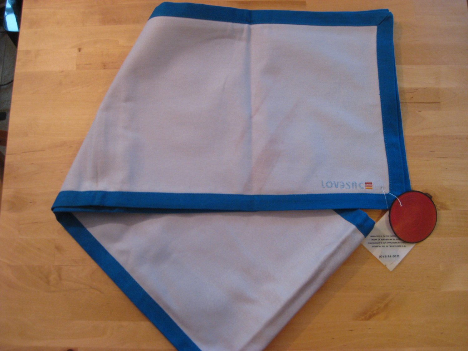 RARE! Original LoveSac Table Runner Dark Blue / Light Blue