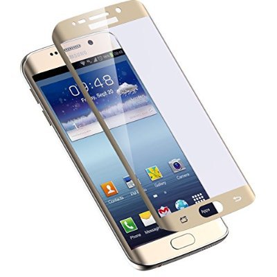 Glass Screen Protector for Samsung Galaxy S7 Edge - Gold