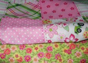 MadieBs John Deere Pink Plaid Custom Crib Set New
