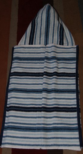 Navy Striped Hooded Towel
