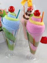 Goblet Icecream Cotton Towel Gift Box