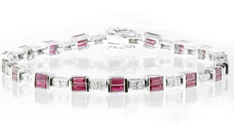5.53ct Sapphire & Diamond Bracelet
