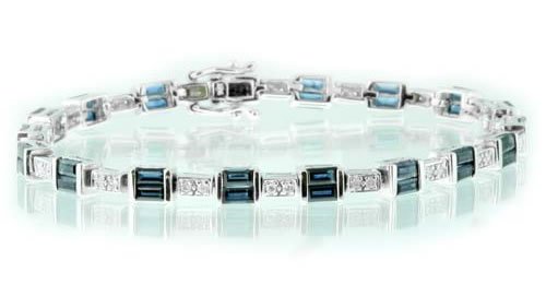 5.53ct Sapphire & Diamond Bracelet