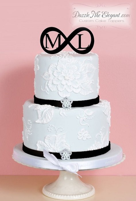 Infinity Symbol Wedding Cake Topper
