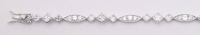 CZ Bezel Tennis Bracelet