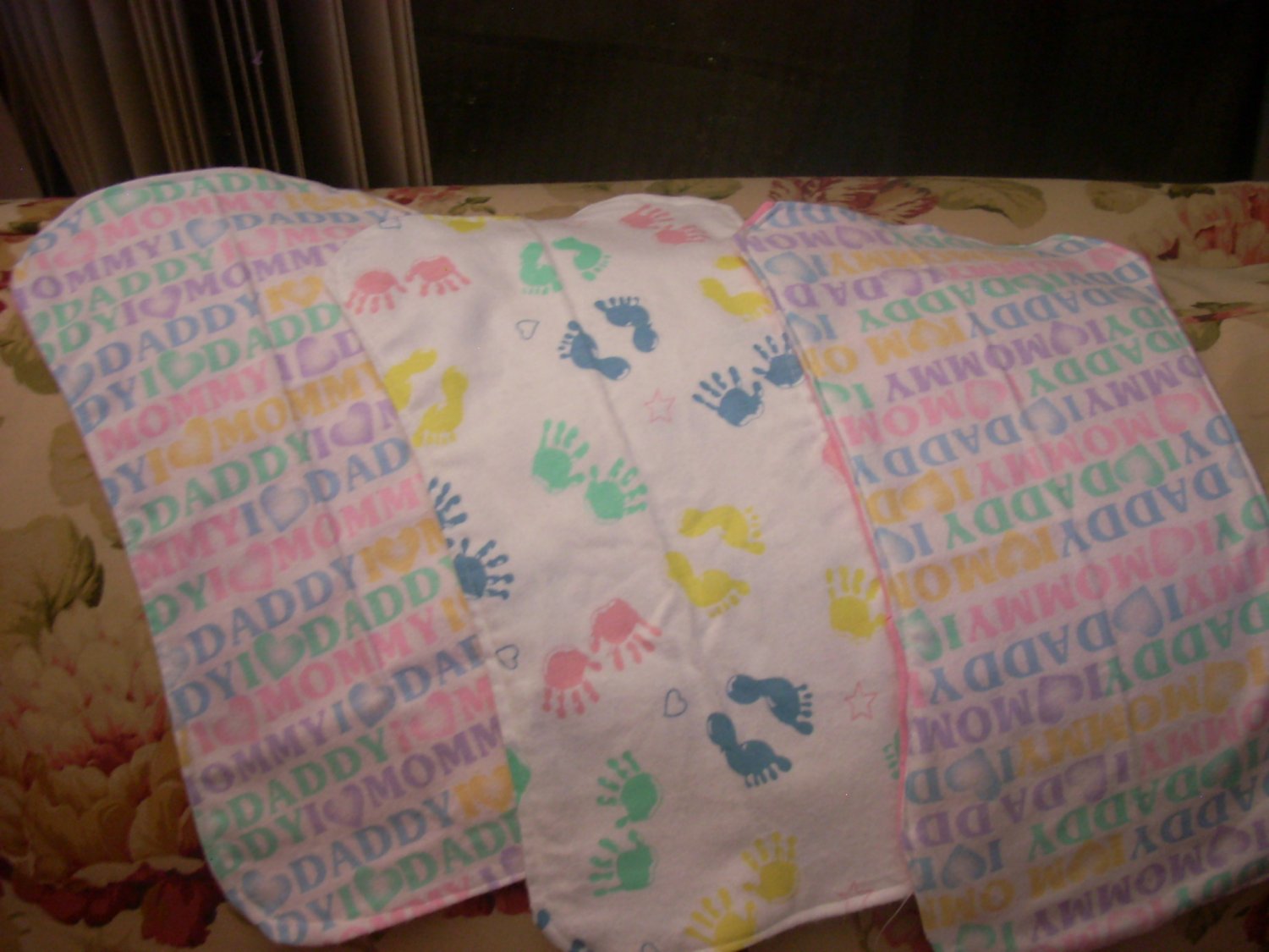 Burp Rag - I Love Mommy Set
