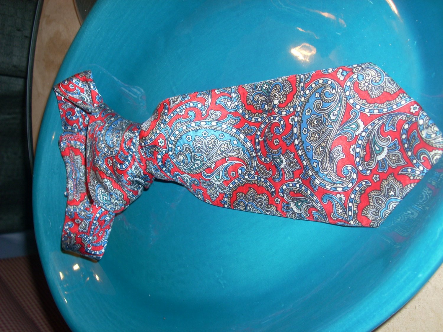 Red, Blue paisley